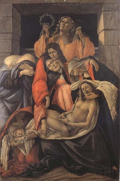 Sandro Botticelli Lament for Christ Dead Spain oil painting art